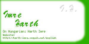 imre harth business card